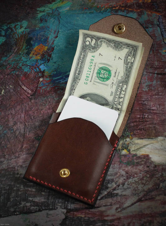 A Great Verticle Snap Flap Verticle Minimalist Wallet from GEH
