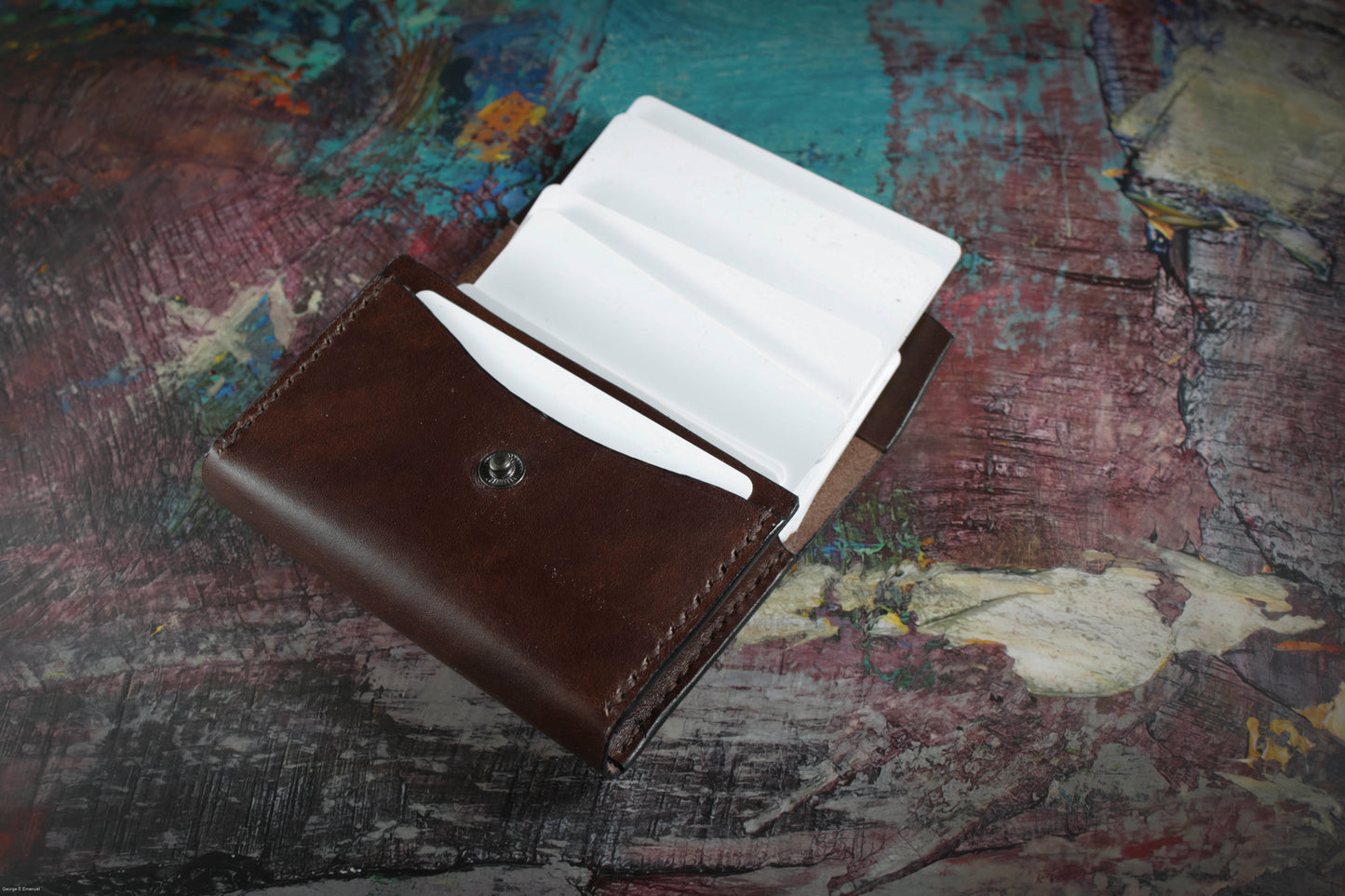 The George Earl Handmade Magnum 25 Card Museum Leather Wallet